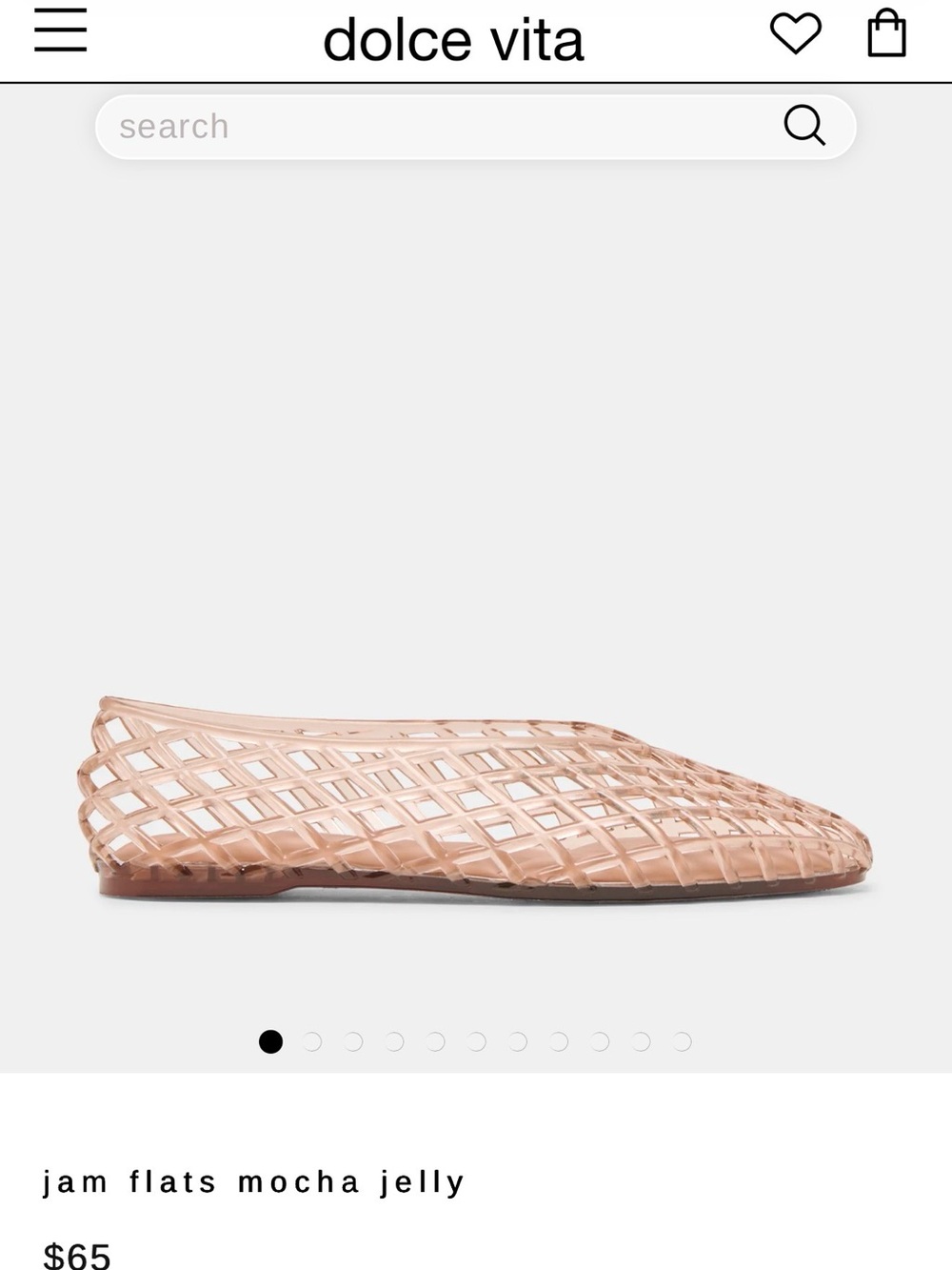 Dolce Vita Jam Lattice Slip-On Flats in Mocha